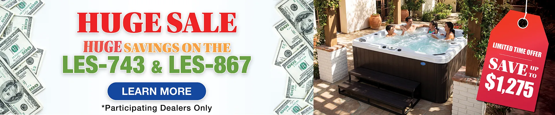 Calspas hot tub being used in a family setting - Metairie